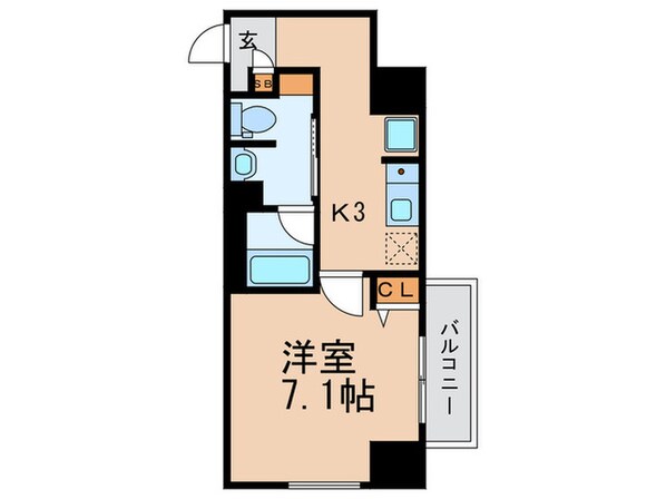 フォレステージュ北堀江の物件間取画像